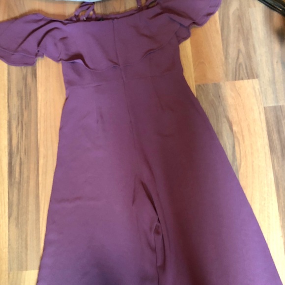 Nordstrom cropped ruffle-sleeve jumpsuit - Picture 2 of 3